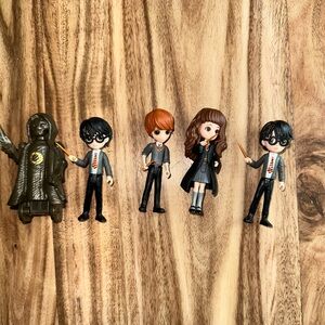 Harry Potter Wizarding World Magical Minis Figures x5 Harry Hermoine Ron 3” tall